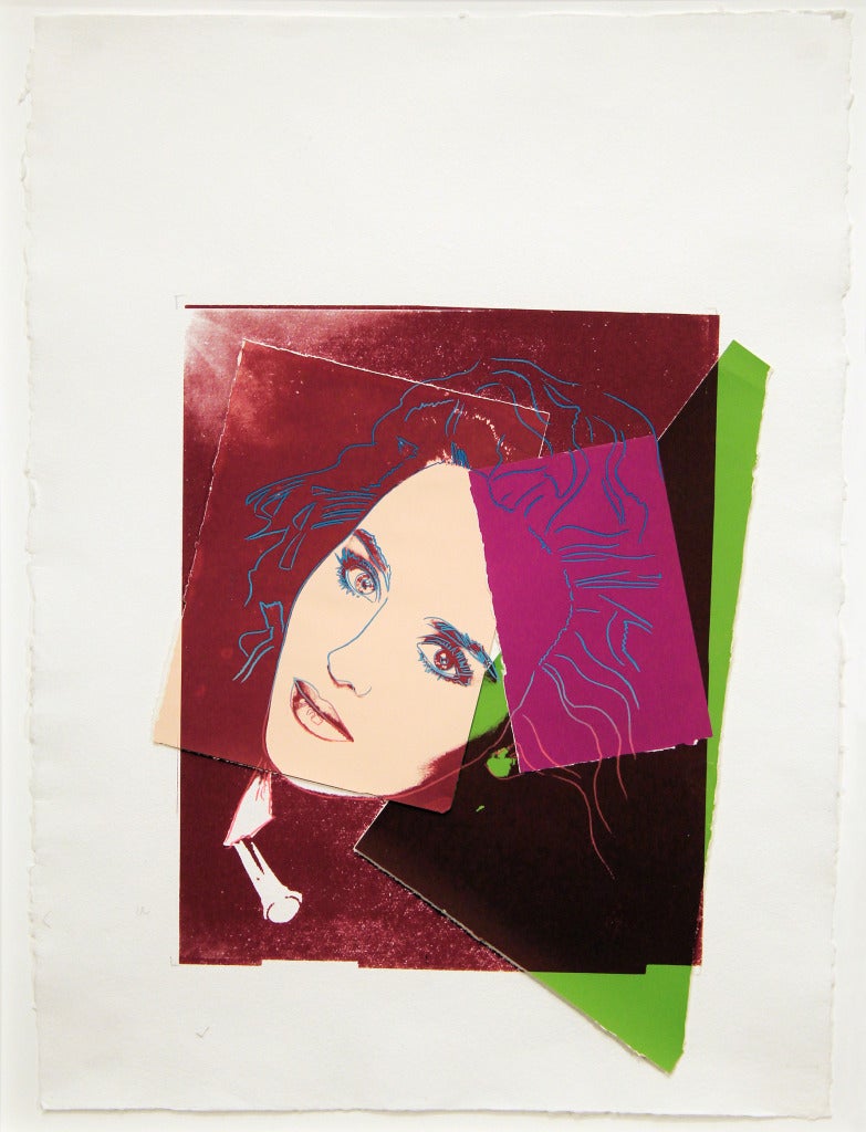 Portrait of Isabelle Adjani - Mixed Media Art by Andy Warhol