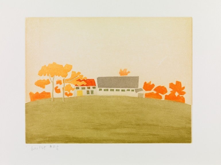 House and Barn, from Small Cuts, 1954/2008 - Print by Alex Katz