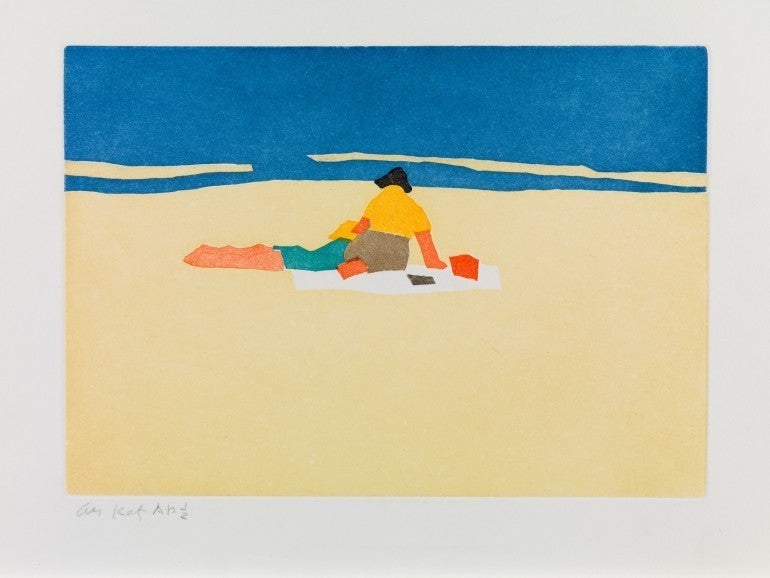 Figures on Beach, from Small Cuts - Print by Alex Katz