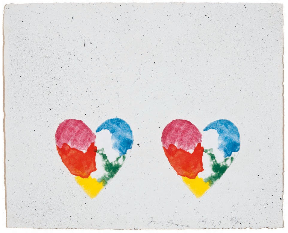 Untitled, from the Dutch Hearts portfolio - Print by Jim Dine