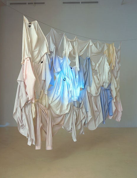 Untitled (shirts and clouds) - Sculpture by Robert Whitman