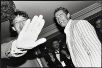Mick Jagger and Arnold Schwarzenegger, Hotel du Cap, Antibes, France, 1990