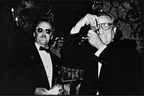 Jack Nicholson and Willy Rizzo, Venice, Italy, 1991 - Photograph by Jean Pigozzi