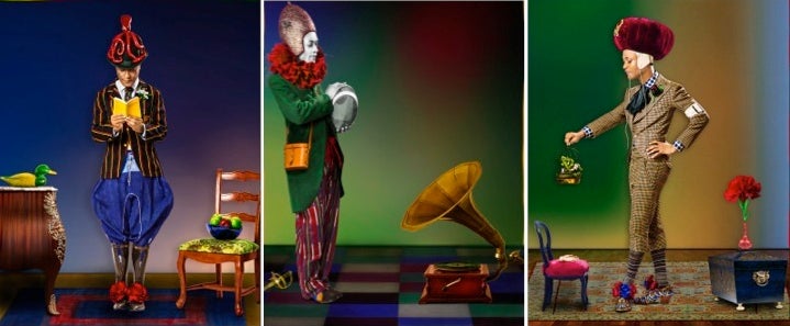 Portfolio Size Triptych - Photograph by Iké Udé