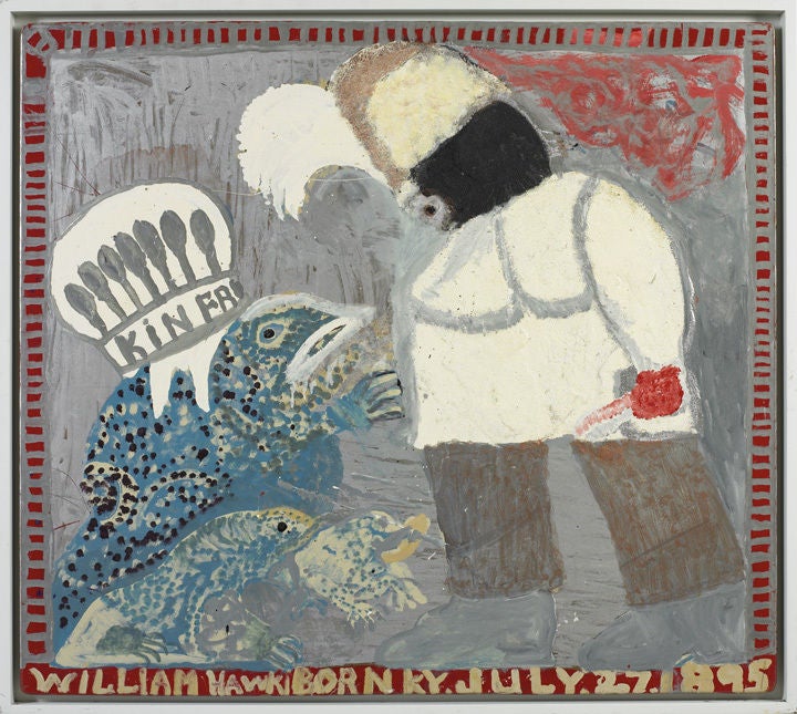 Magical Toad - Painting by William L. Hawkins