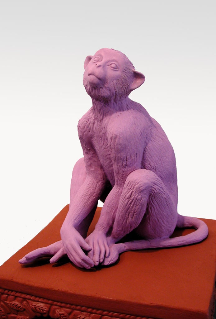 Hanuman - Sculpture by Tricia Cline