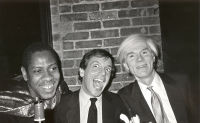 Andre Leon, Steve Rubell, and Andy Warhol, Bianca Jagger's Birthday Dinner, Mortimer's