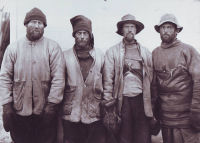F. Debenham, T.G. Taylor, T. Gran, and Forde, Scott South Polar Exhibition, 1911