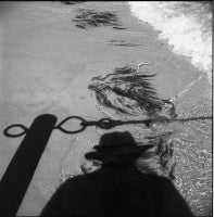 Untitled (Vivian Maier Shadow on Shoreline),  ca. Late 1960s