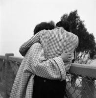 Untitled (Couple Embracing with Checkered Clothing), ca. 1960s