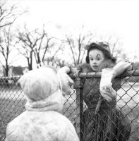Untitled (Girl with Clown Costume), ca. 1967