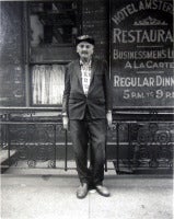 New York Neighborhood, Lower Lexington Avenue (Man in Hat on Sidewalk) ca. 1963