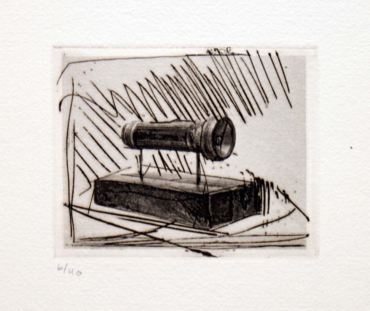 Jasper Johns Still-Life - Flashlight (Small), from 1st Etchings, 2nd State