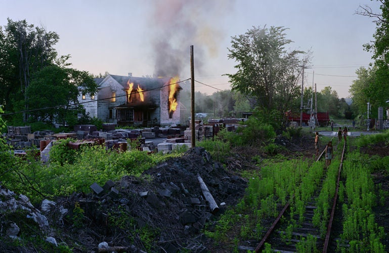 Untitled (House Fire) - Photograph by Gregory Crewdson