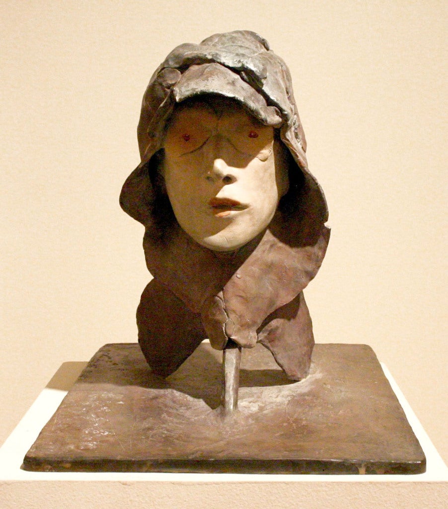 Nathan Oliveira Figurative Sculpture - Head Three