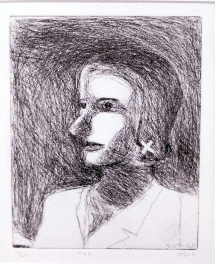 Richard Diebenkorn Portrait Print - #23 from 41 Etching Drypoints