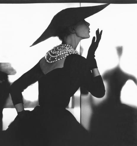 Lillian Bassman Black and White Photograph - Barbara Mullen (Blowing Kiss VARIANT), Harper