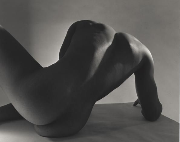 Horst P. Horst Black and White Photograph - Male Nude, back study 1, 1952