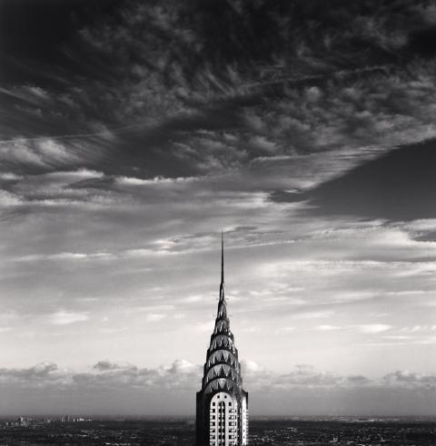 Michael Kenna Black and White Photograph - Chrysler Building, Study 3, New York, USA, 2006