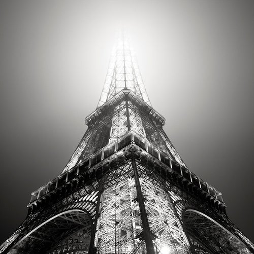 Josef Hoflehner Landscape Photograph - La Tour Eiffel La Nuit, Study 2 - Paris, France