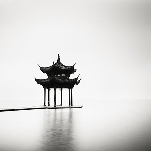 Josef Hoflehner Landscape Photograph - Lakeside Pagoda - China
