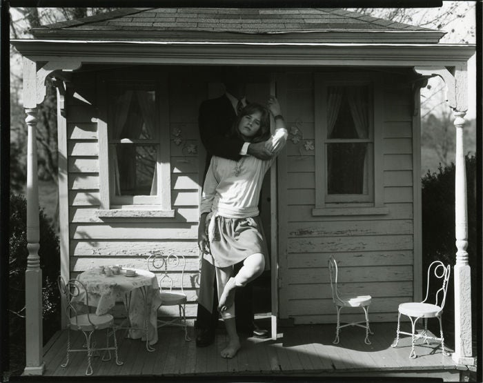 Sally Mann Portrait Photograph - Untitled, At Twelve Series (Julie, John and the Dollhouse, Plate 52), 1983