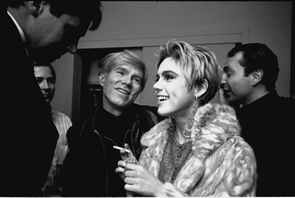 Steve Schapiro Black and White Photograph - Andy Loves Edie- Andy Warhol &amp; Edie Sedgwick New York, 1965