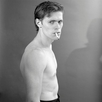 Jeannette Montgomery Barron Black and White Photograph - Willem Dafoe, 1980