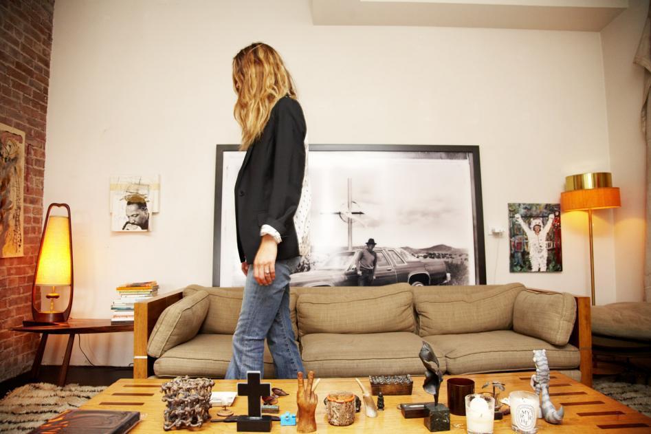 Todd Selby Portrait Photograph - Erin in her Living Room, 2008