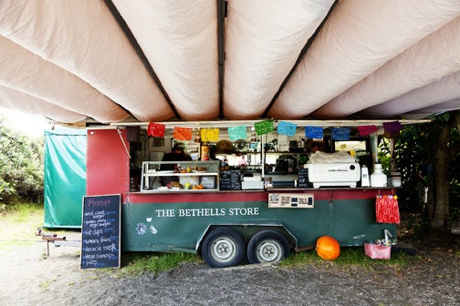 Todd Selby Color Photograph - The Bethells Beach Cafe, 2010