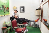 Straight Razor Shave at Captains of Industry, 2010