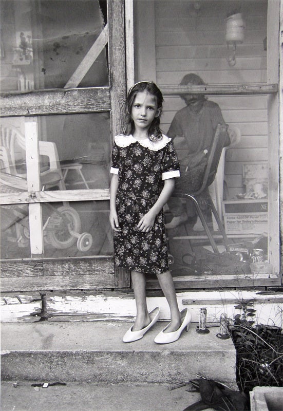 Mark Steinmetz Black and White Photograph - Winder, Georgia (Girl Big Shoes), 1996