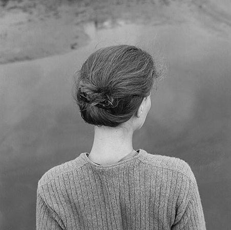 Emmet Gowin Black and White Photograph - Edith, Chinoteague, Virginia, 1967