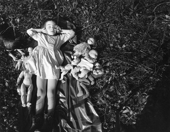 Emmet Gowin Black and White Photograph - Nancy, Danville, Virginia, 1965