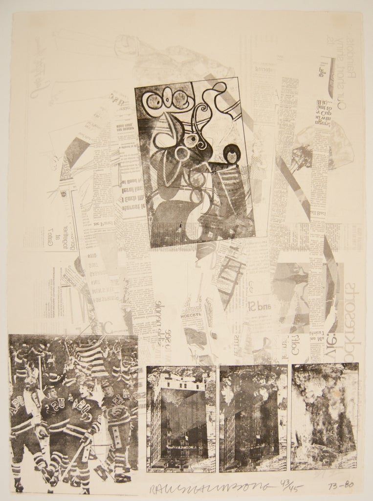 After Homage to Picasso - Print by Robert Rauschenberg