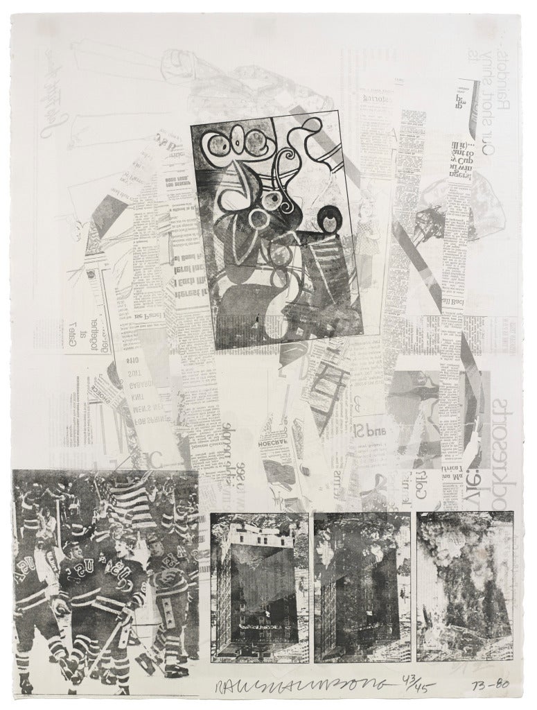 After Homage to Picasso - Print by Robert Rauschenberg
