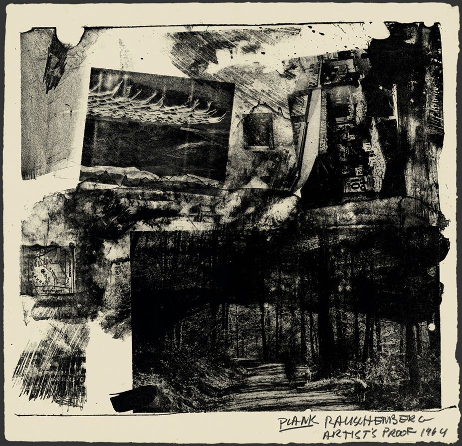Robert Rauschenberg Abstract Print - Plank