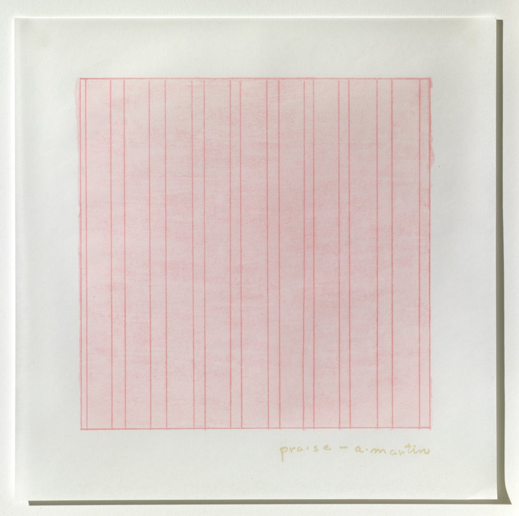 Martin Praise Agnes Martin - Praise at 1stDibs