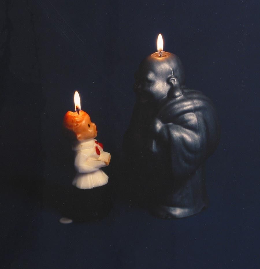 Two Candles - Photograph by Liliana Porter