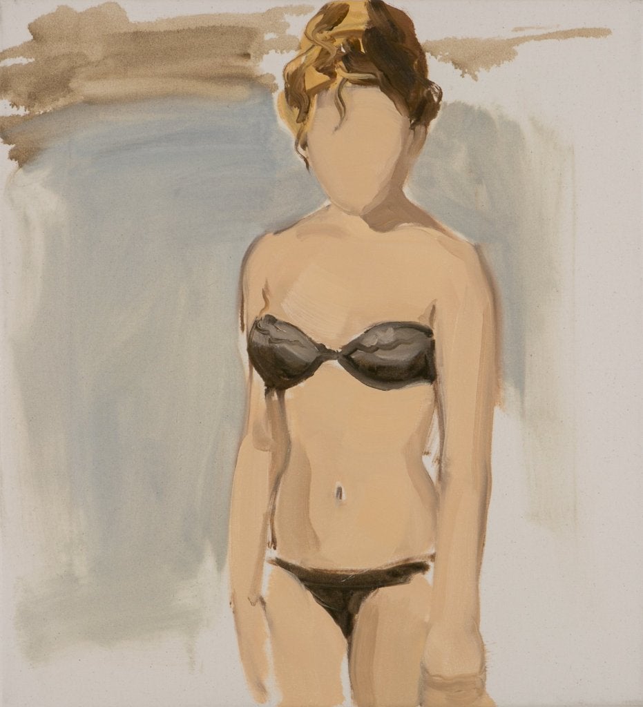 Gideon Rubin Figurative Painting - Black Bikini