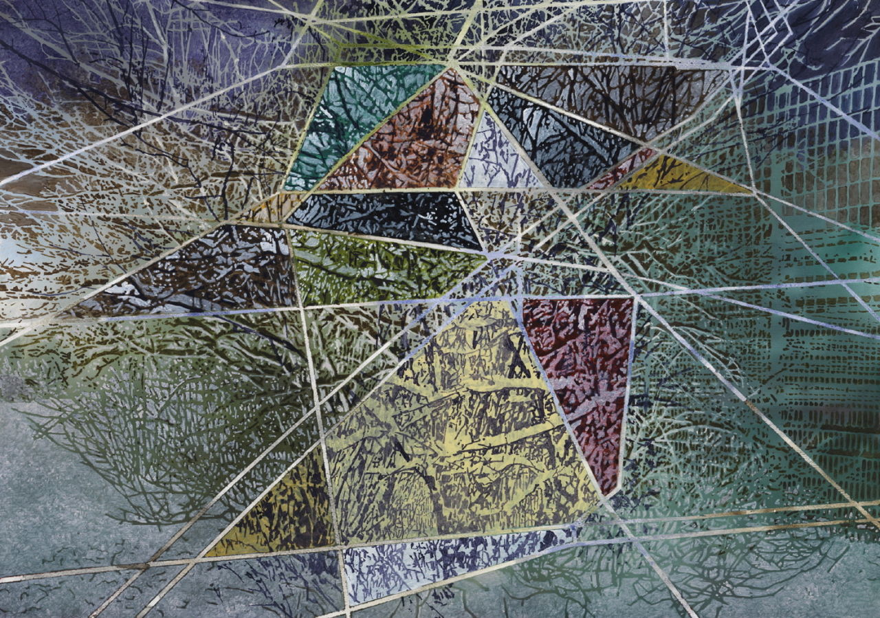 Jutta Haeckel Abstract Painting - Simultan