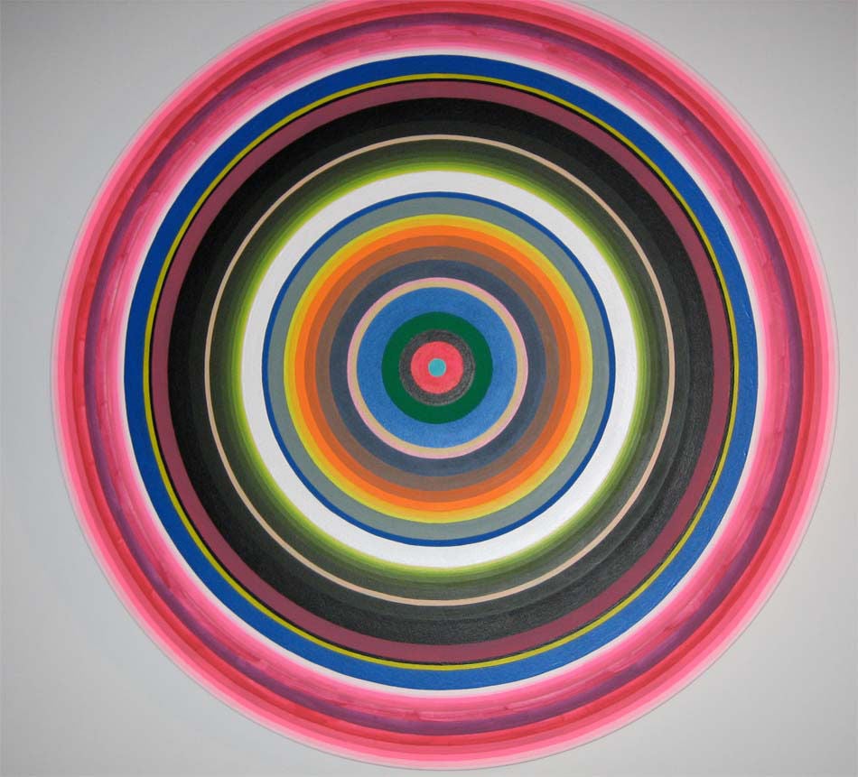Gary Lang Abstract Painting - Circle Ojai, #1