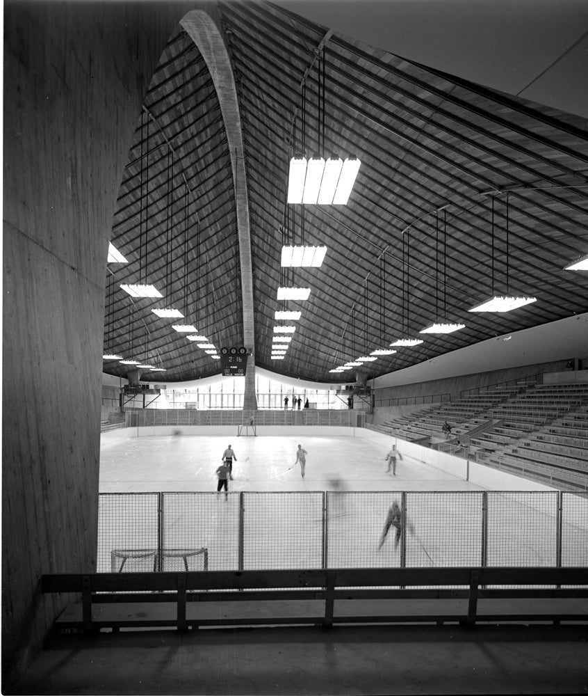 Yale Skating Rink, New Haven, CT Eero Saarinen, Architect - Photograph by Pedro E. Guerrero