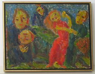 20th Century Expressionist Female Portrait For Sale 5