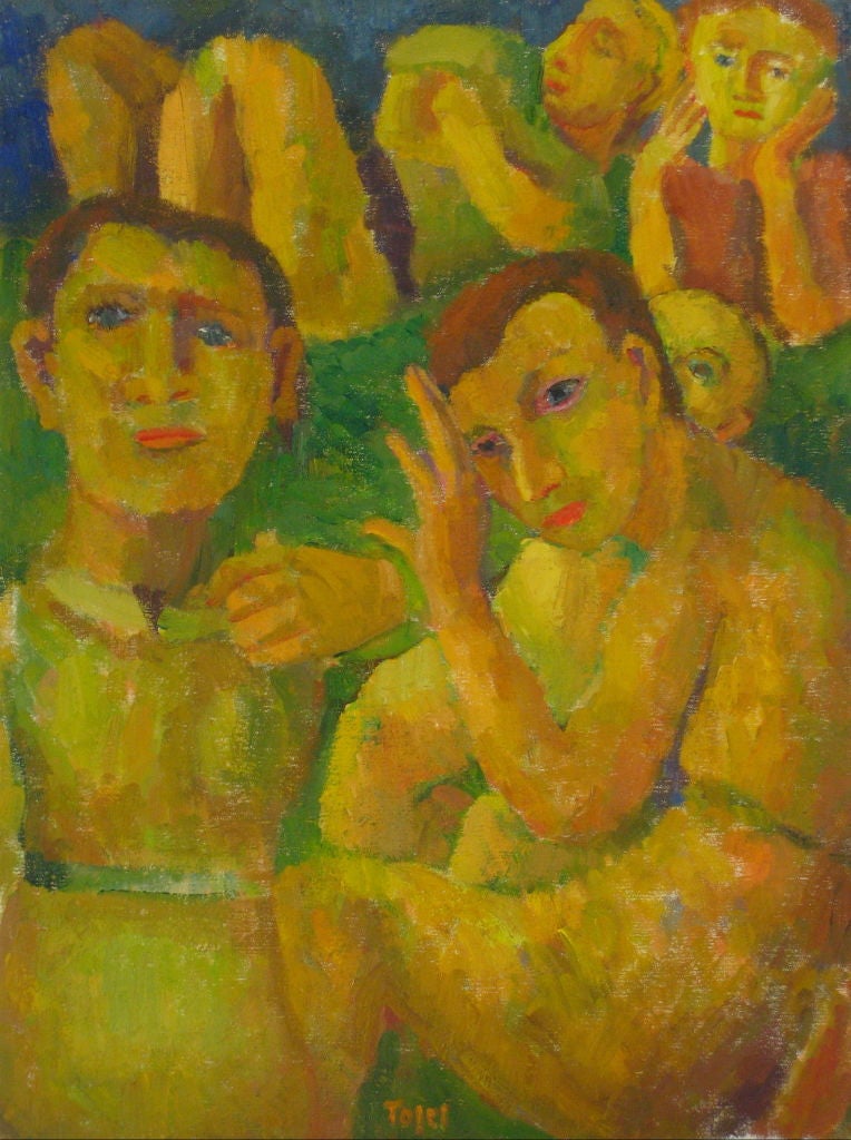 20th Century Expressionist Female Portrait For Sale 2