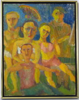 20th Century Expressionist People Scene