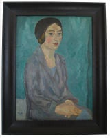 Antique 20th Century Expressionist Portrait of Dinah