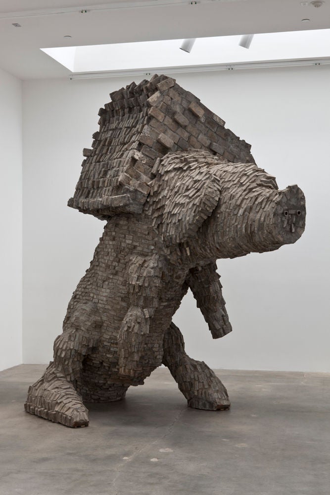 49 Days No.1 - Sculpture by Zhang Huan