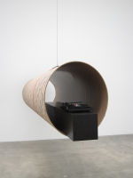 Untitled (tube and records)