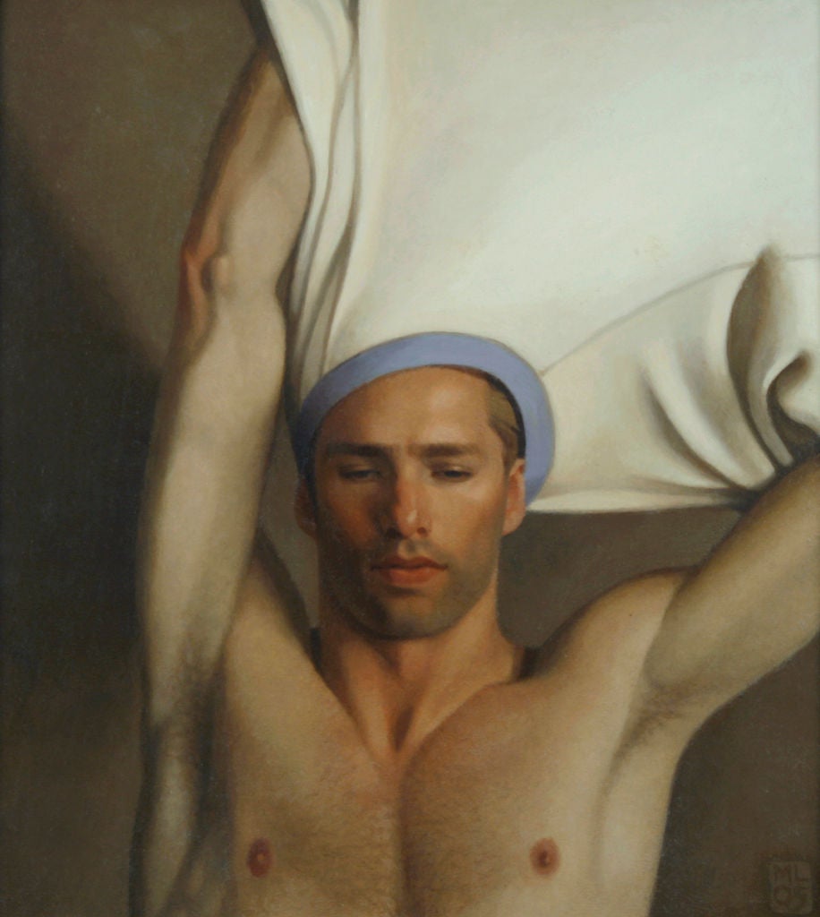 Michael Leonard Nude Painting - Taking Off